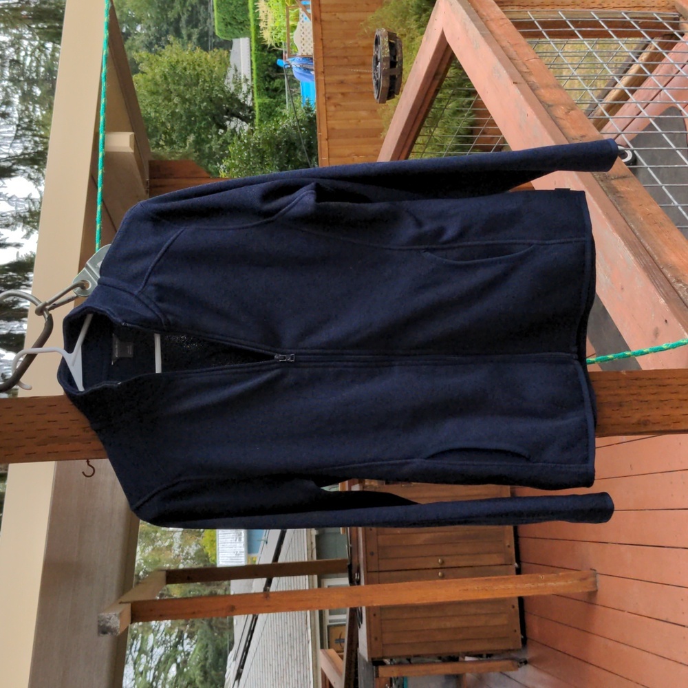 Eddie Bauer Radiator fleece jacket, navy, size Large